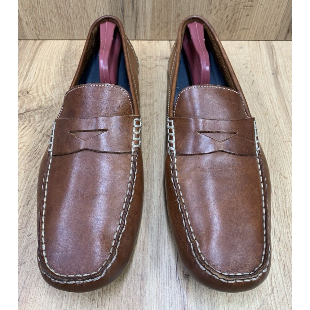 Cole Haan Men's Size 11M Brown Leather Penny Loafer Driving Moccasin Driver Shoe - Picture 4 of 13